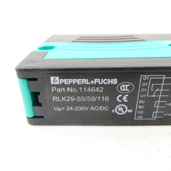 PEPPERL+FUCHS RLK29-55/59/116 114642 24-230VAC/DC NSMP