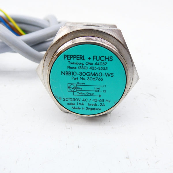 PEPPERL+FUCHS NBB10-30GM60-WS 30676S 20-250VAC 2A NSNP