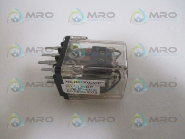 LINE ELECTRIC MKTR03D RELAY 12VDC NSMP