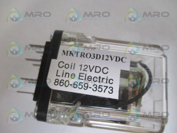 LINE ELECTRIC MKTR03D RELAY 12VDC NSMP