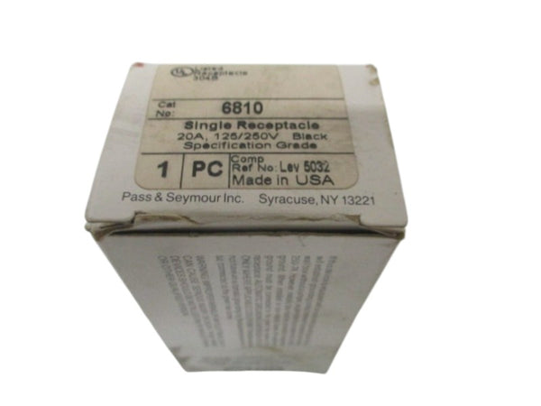 PASS & SEYMOUR 6810 SINGLE RECEPTACLE NSMP