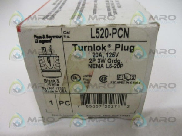 PASS & SEYMOUR TURNLOK L520-PCN PLUG NSMP