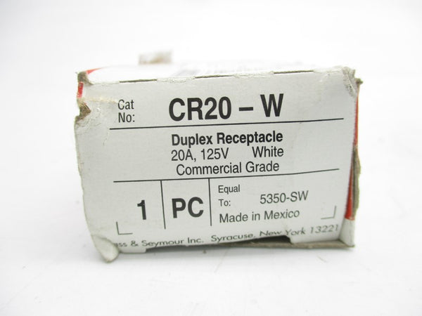 PASS & SEYMOUR CR20-W 125V 20A NSMP