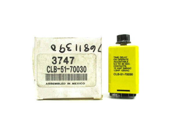 RELAY CLB-51-70030 120VAC 10A 0.3-30S NSMP