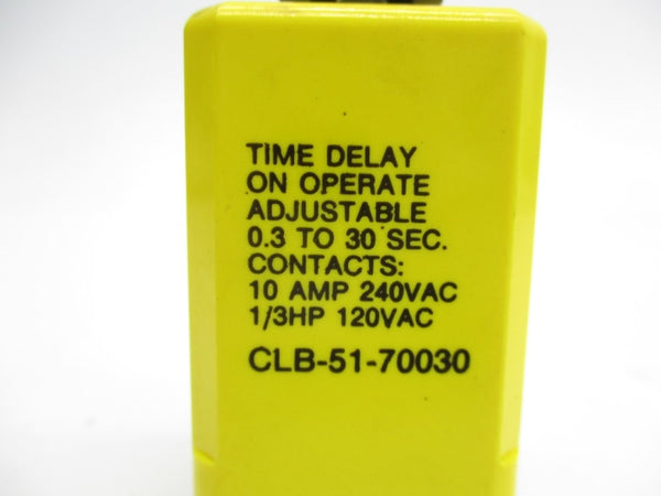 RELAY CLB-51-70030 120VAC 10A 0.3-30S NSMP
