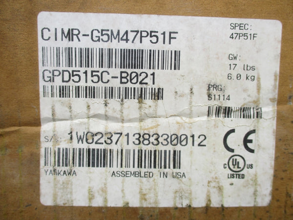 YASKAWA CIMR-G5M47P51F 380-460V 26A NSMP