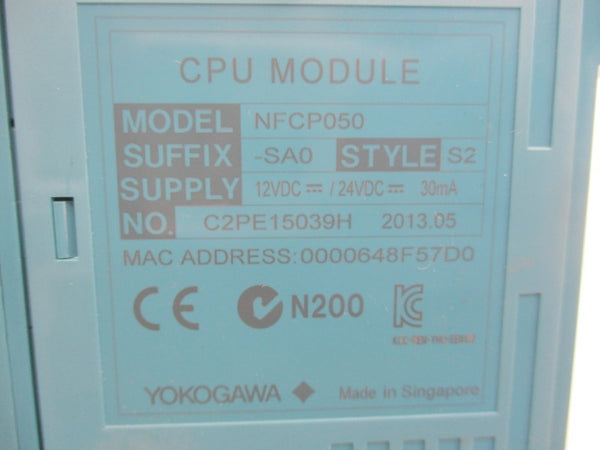 YOKOGAWA NFCP050-SA0 12/24VDC NSNP