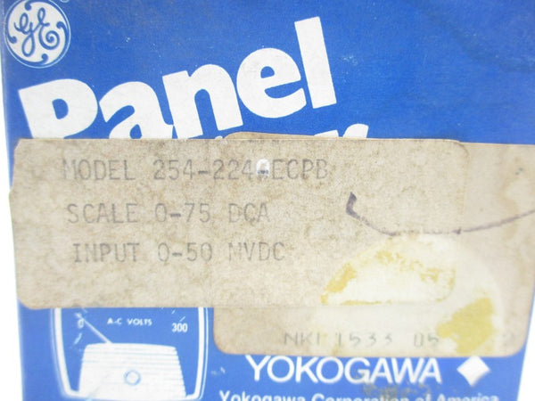 YOKOGAWA 254-224-ECPB 0-75DCA NSMP