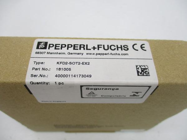 PEPPERL+FUCHS KFD2-SOT2-EX2 181005 NSFS