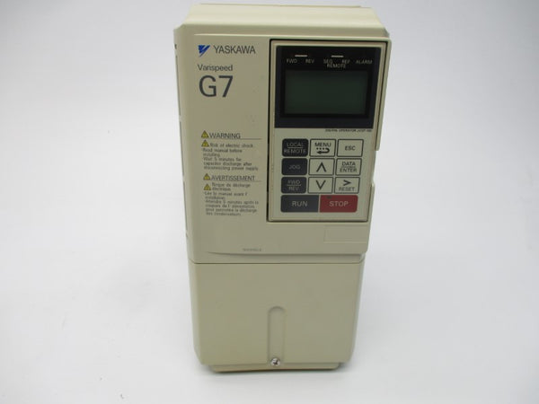 YASKAWA CIMR-G7U4195 380-480V 5.8A (AS PICTURED) NSMP
