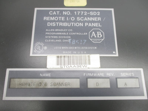 ALLEN BRADLEY 1772-SD2 SER. A F/W D UNMP