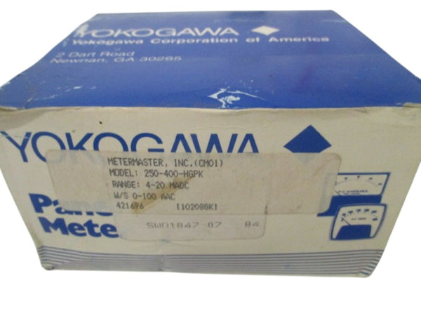 YOKOGAWA 250-400-HGPK PANEL METER 0-100AAC NSMP