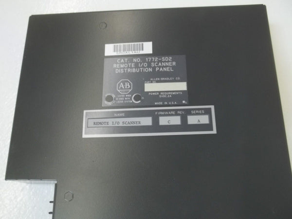 ALLEN BRADLEY 1772-SD2 REMOTE I/O SCANNER DISTRIBUTION PANEL NSMP