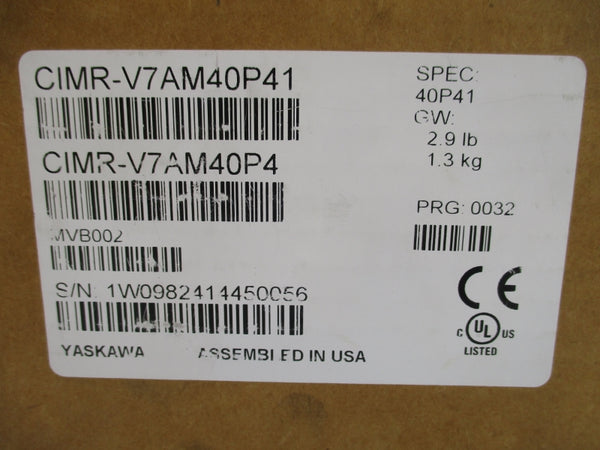 YASKAWA CIMR-V7AM40P41 380-460V 2.4A NSMP