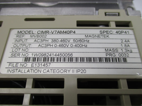 YASKAWA CIMR-V7AM40P41 380-460V 2.4A NSMP