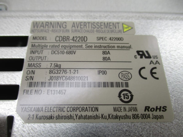 YASKAWA CDBR-4220D 10-580VDC 80A NSMP