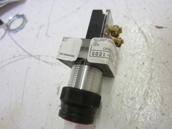 KILLARK/HUBBELL G021-RZ22B RED PUSHBUTTON NSMP