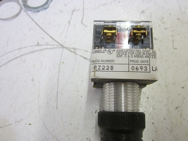 KILLARK/HUBBELL G021-RZ22B RED PUSHBUTTON NSMP