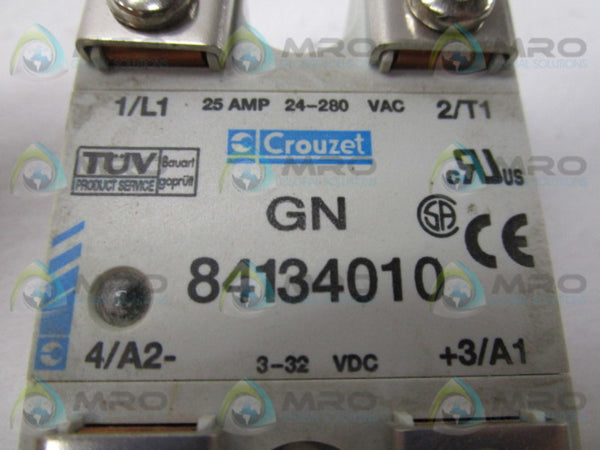 CROUZET GN84134010 SOLID STATE RELAY 25A 24-280V  NSMP