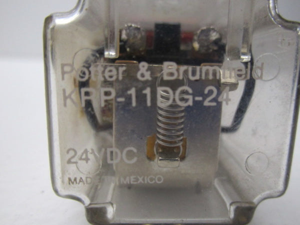 POTTER & BRUMFIELD KRP-11DG-24 RELAY 24VDC 120VAC UNMP