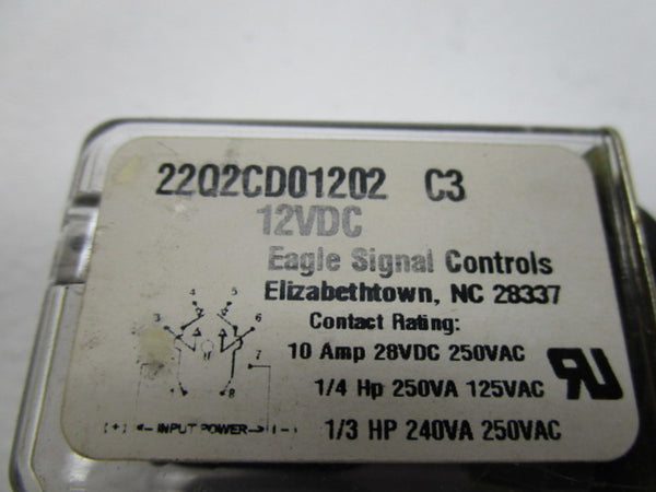 EAGLE SIGNAL 22Q2CD01202 RELAY 12VDC NSNP