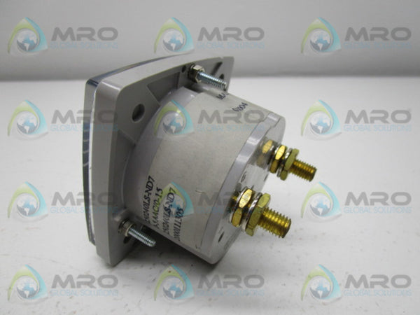 YOKOGAWA 250240LS-ND7 PANEL METER 0-15 AC AMPERES NSNP