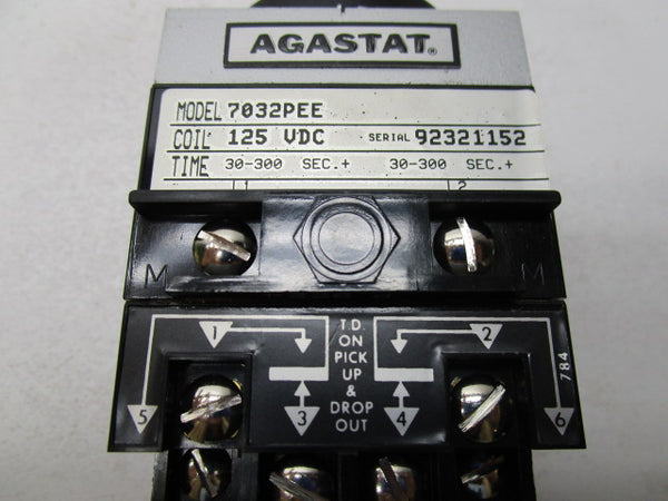 AGASTAT 7032PEE TIMING RELAY 125VDC NSMP