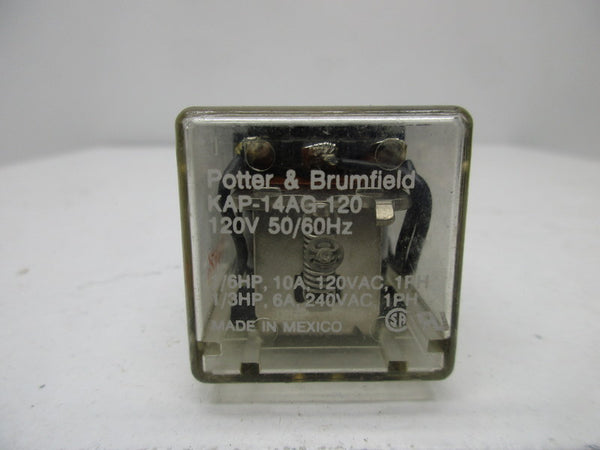 POTTER & BRUMFIELD KAP-14AG-120 RELAY 120V NSNP