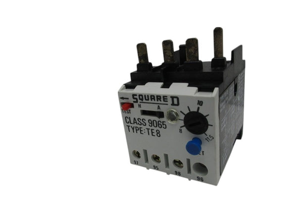 SQUARE D 9065-TE8 OVERLOAD RELAY UNMP
