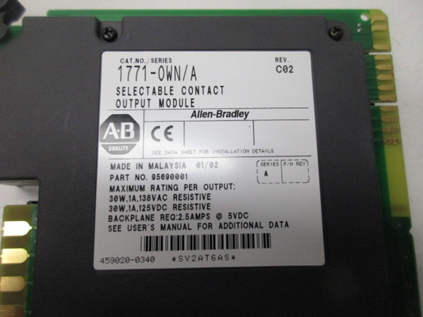 ALLEN BRADLEY 1771-OWN SER. A  NSMP