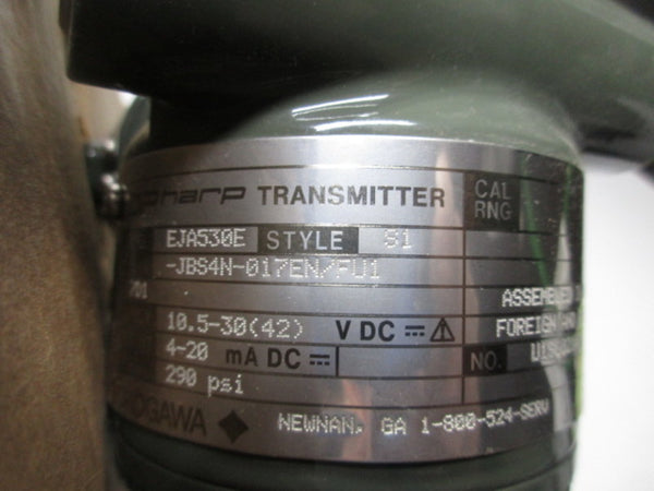 YOKOGAWA EJA530E-JBS4N-017EN/FU1/D1 NSMP
