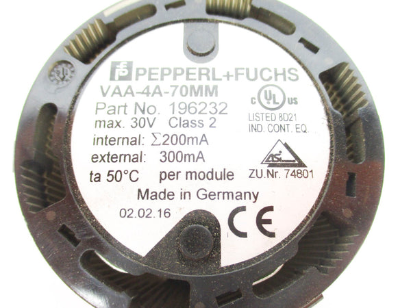PEPPERL+FUCHS VAA-4A-70MM 196232 30V NSNP