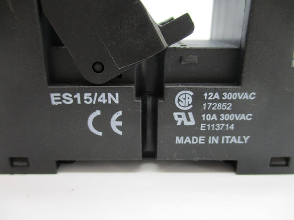 RELAY SOCKET ES15/4N 300VAC 12A NSNP