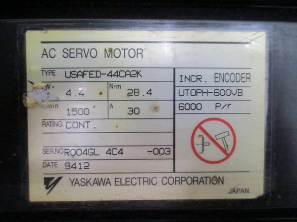 YASKAWA ELECTRIC USAFED-44CA2K 30A REMAN