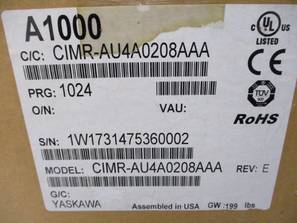 YASKAWA CIMR-AU4A0208AAA 380-480V 207/170A NSMP