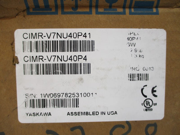 YASKAWA CIMR-V7NU40P4 380-460VAC 2.4A NSMP