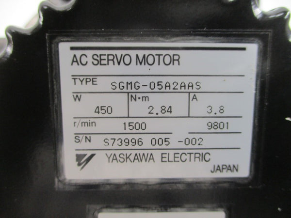 YASKAWA ELECTRIC SGMG-05A2AAS 3.8A NSNP