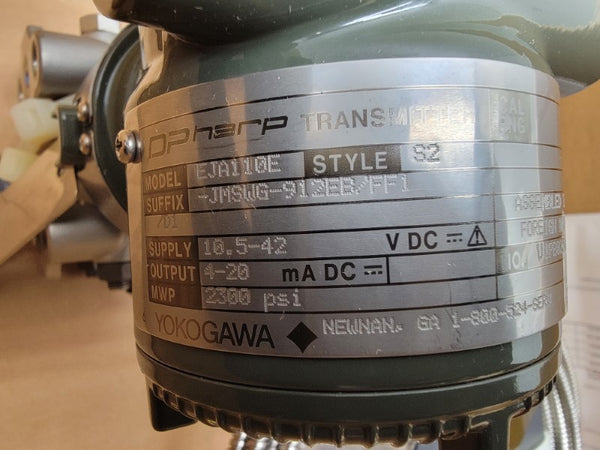 YOKOGAWA EJA110E-JMSWG-912EB/FF1/D1 10.5-42VDC 2300PSI NSMP