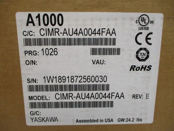 YASKAWA ELECTRIC CIMR-AU4A0044FAA 380-480VAC 52/44A NSMP