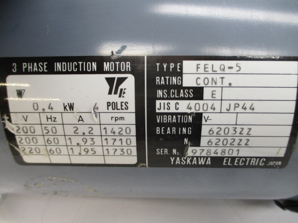 YASKAWA ELECTRIC FELQ-5 220V 1.95A NSNP