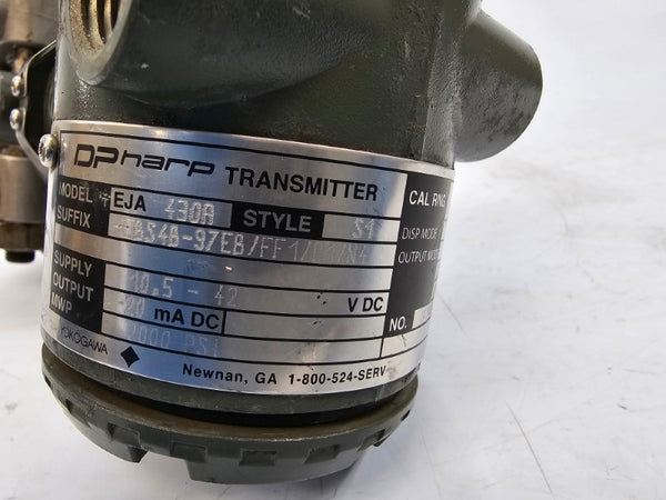 YOKOGAWA EJA430A-EBS4B-97EB/FF1/01/N4 10.5-42VDC 2000PSI NSNP