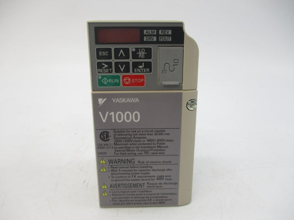 YASKAWA ELECTRIC CIMR-VU2A0002BAA 200-240VAC 1.9/1.5A REV. C NSMP