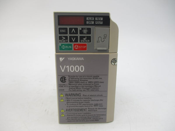 YASKAWA ELECTRIC CIMR-VU2A0004BAA 200-240VAC 3.9/2.9A REV. C NSMP