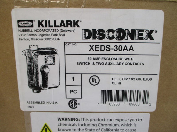 HUBBELL XEDS-30AA 600VAC 30A NSMP