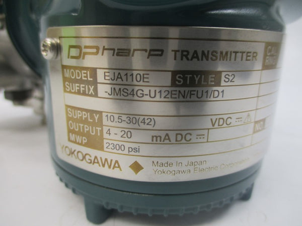 YOKOGAWA EJA110E-JMS4G-U12EN/FU1/D1 10.5-30VDC 2300PSI NSMP