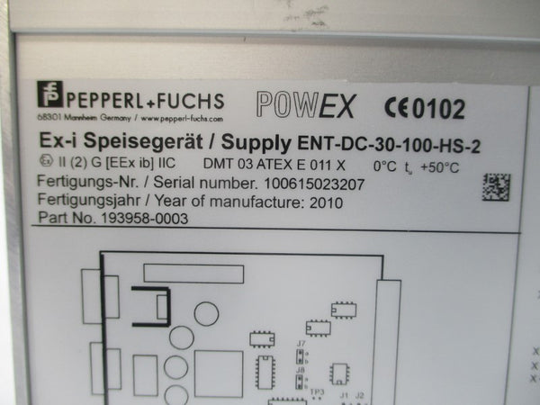 PEPPERL+FUCHS ENT-DC-30-100-HS-2 193958-0003 24VDC NSNP