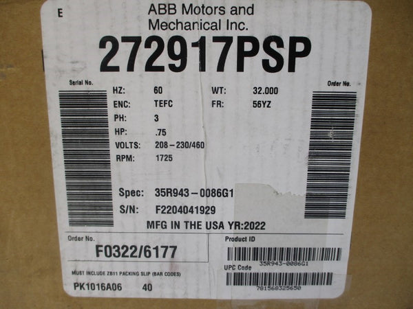 LIGHTNIN 272917PSP 208-230/460V 3.3-3/1.5A NSMP