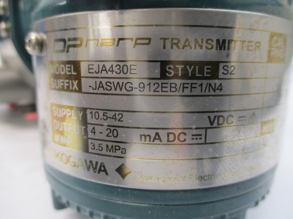 YOKOGAWA EJA430E-JASWG-912EB/FF1/N4 10.5-42VDC NSNP