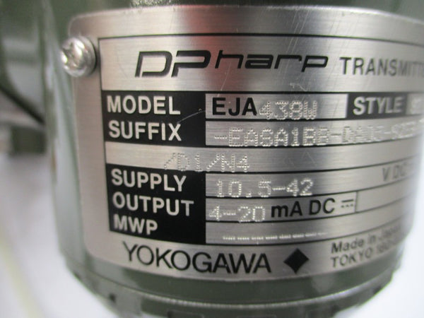 YOKOGAWA EJA438W-EASA1BB-DA05-92EB/FF1/D1/N4 10.5-42VDC NSNP