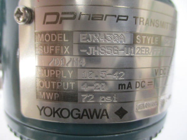 YOKOGAWA EJX430A-JHS5G/U12EB/FF1/D1/N4 10.5-42VDC 72PSI NSNP